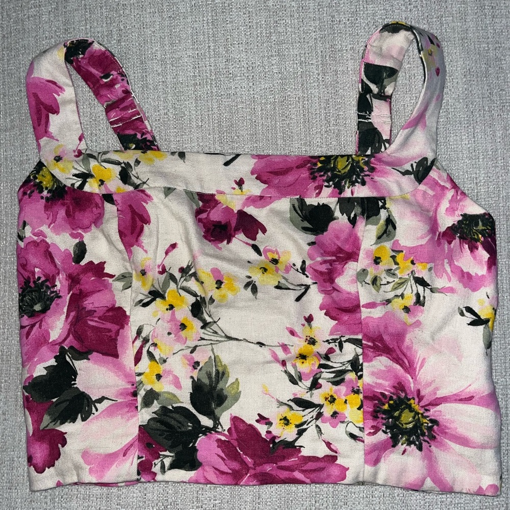 Abercrombie & Fitch Cropped Floral Top